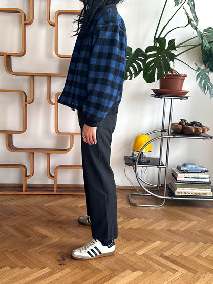 1980s East German black work trousers - w32