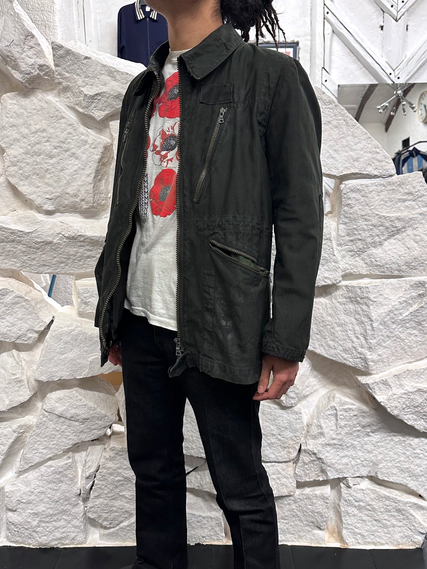 1960-70s Swedish military tanker jacket