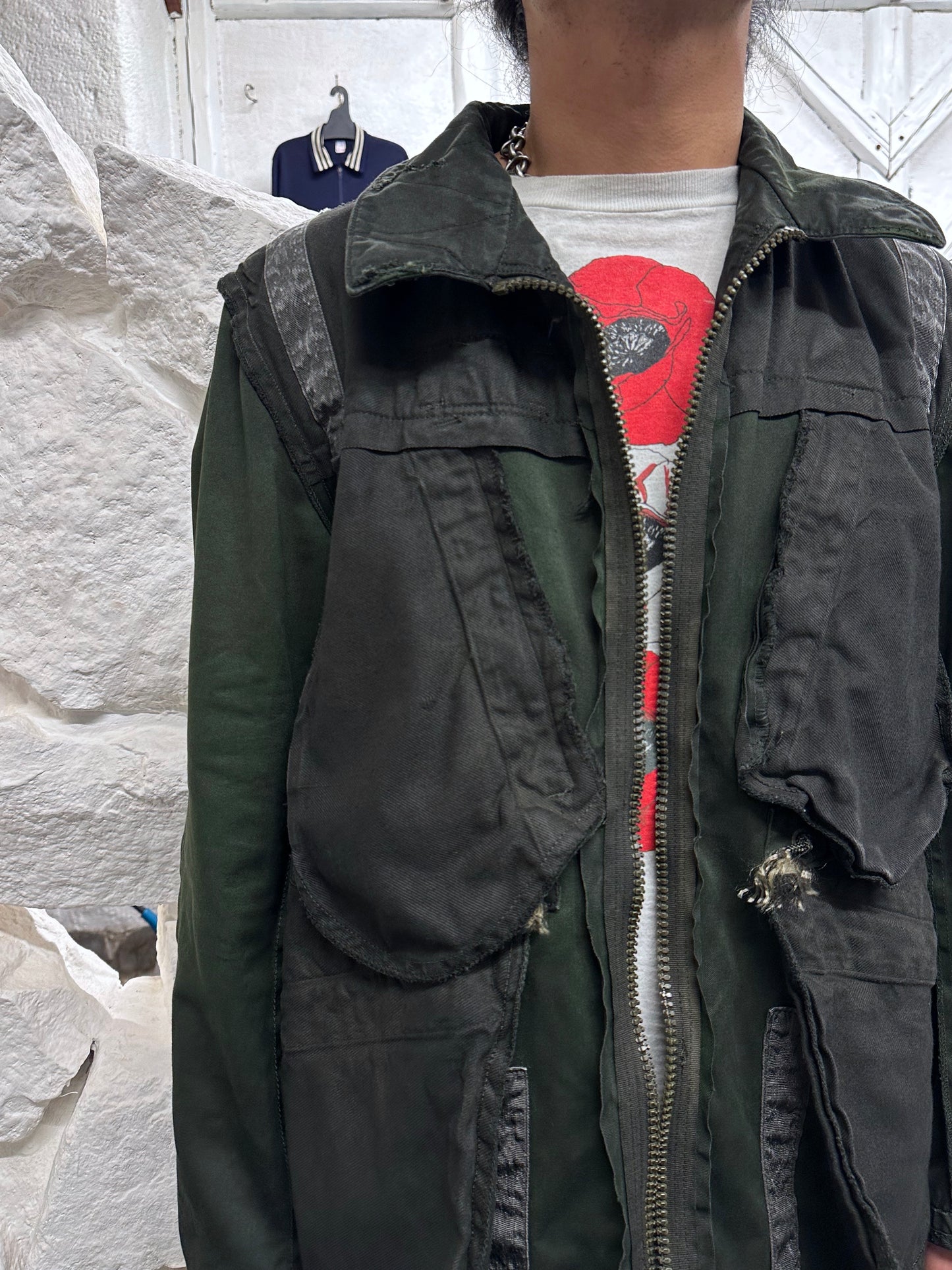 1960-70s Swedish military tanker jacket