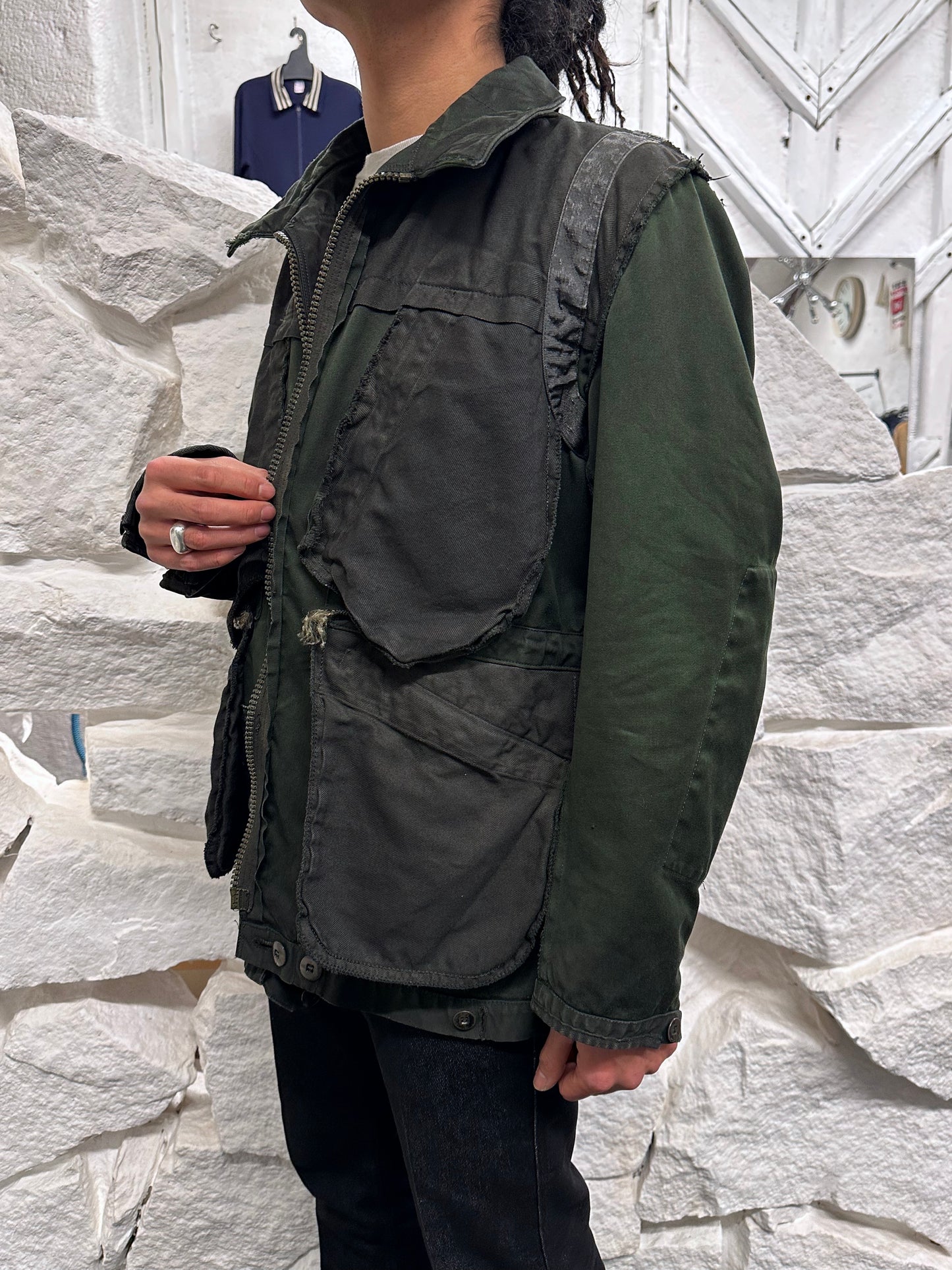 1960-70s Swedish military tanker jacket