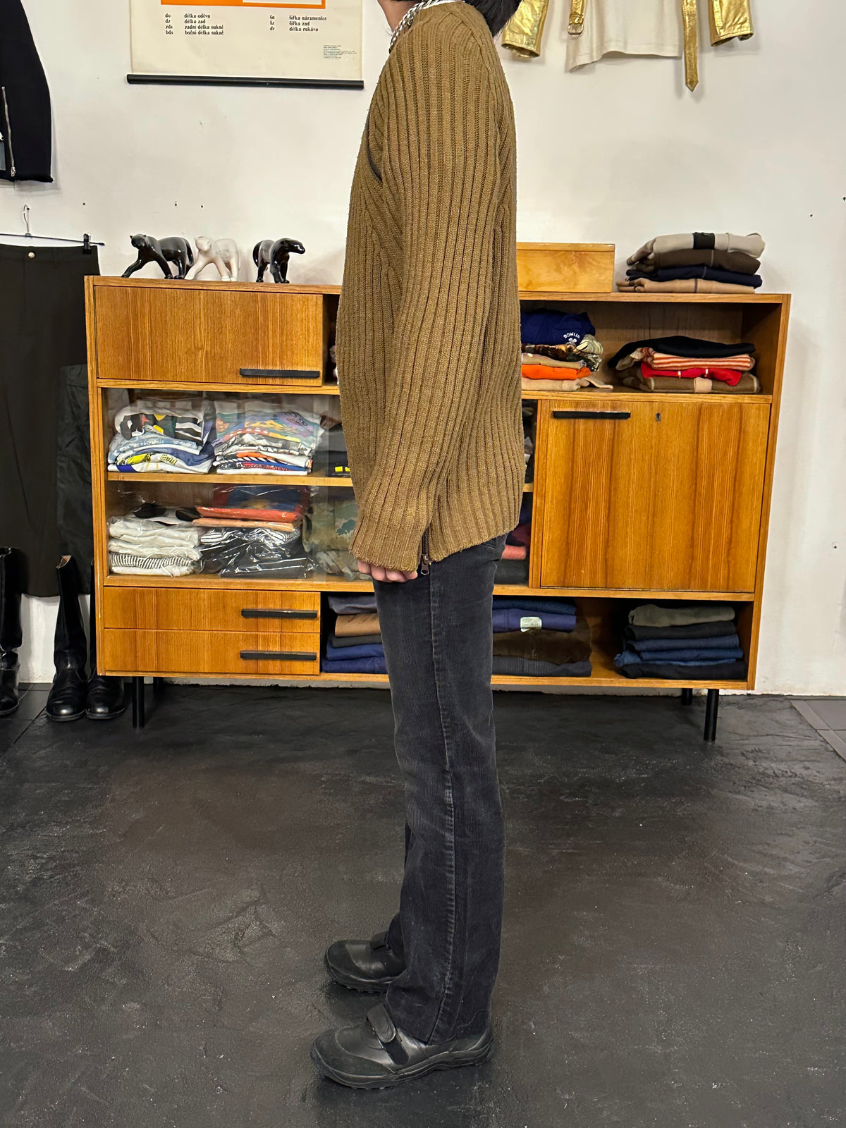 Italy Brown wool jumper