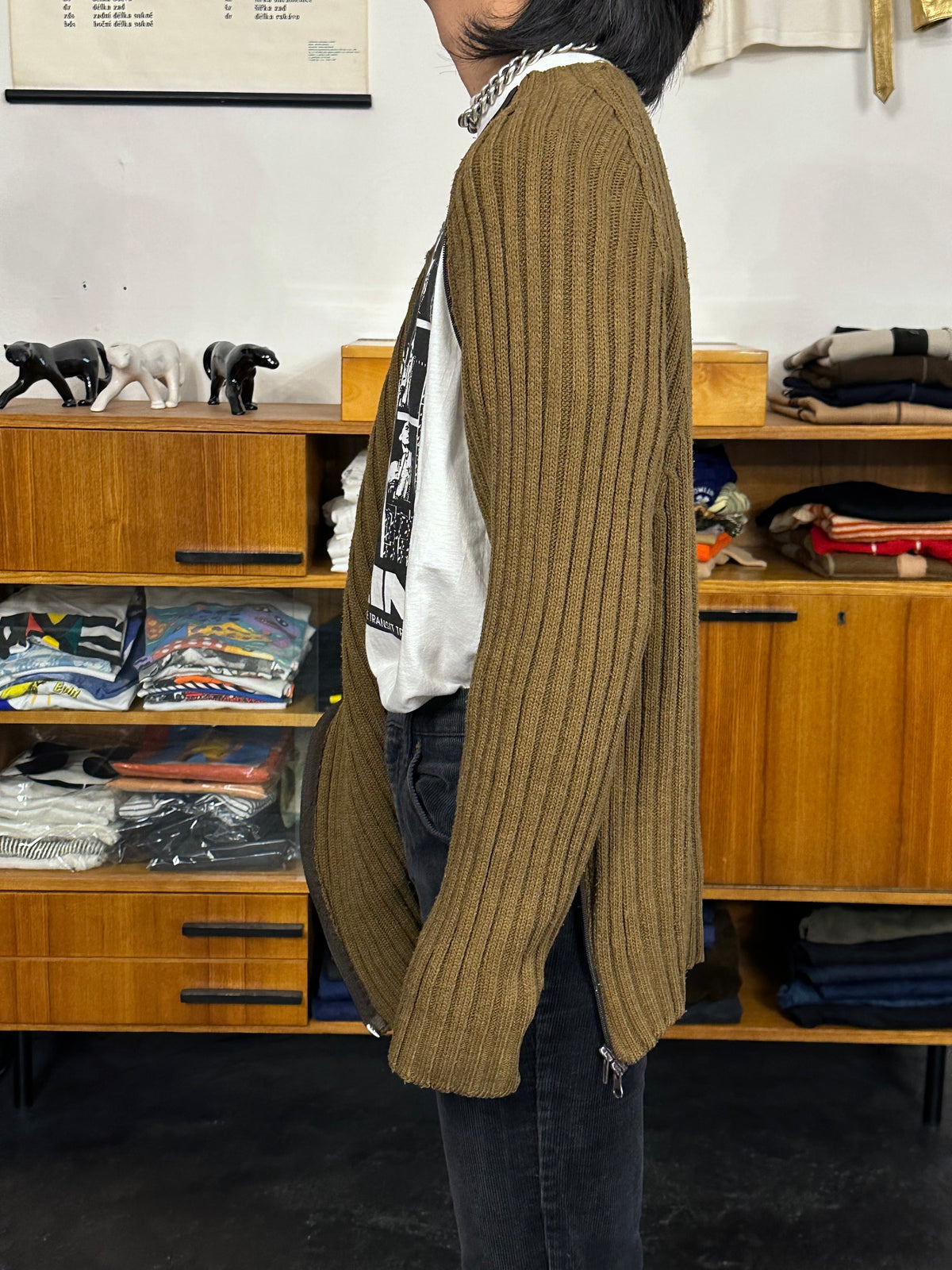 Italy Brown wool jumper