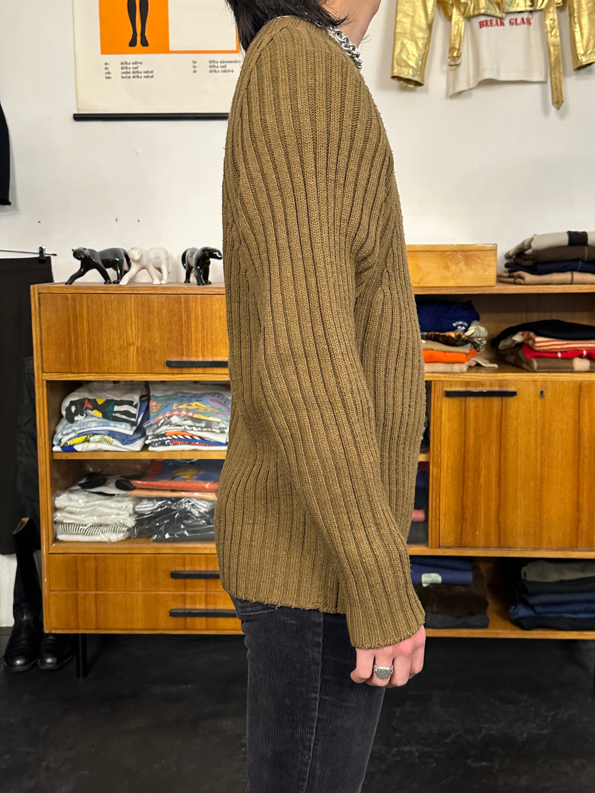 Italy Brown wool jumper