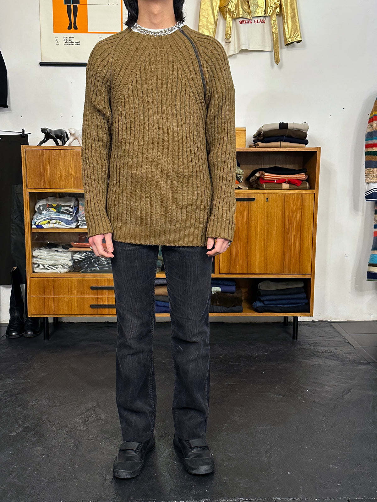 Italy Brown wool jumper