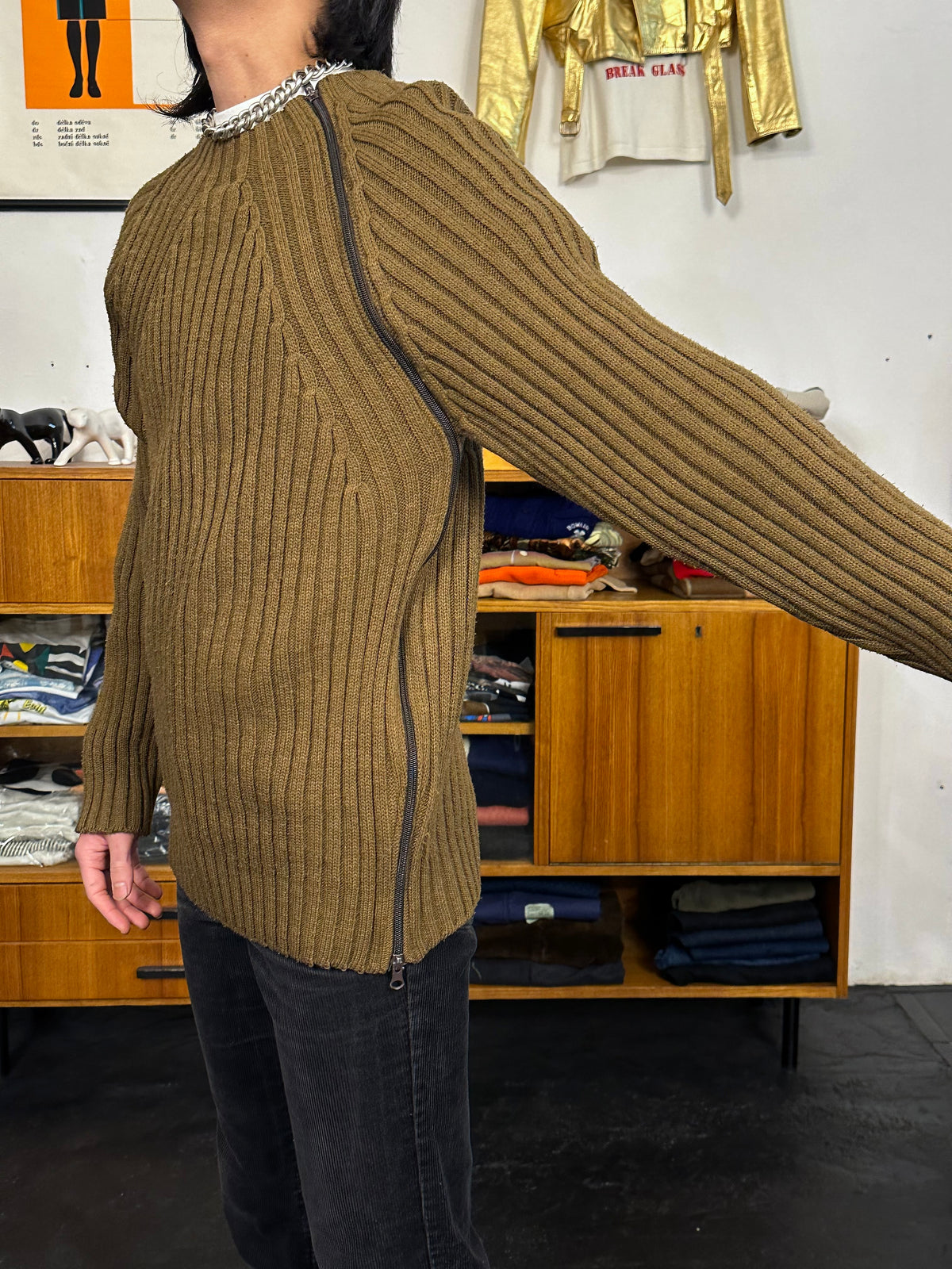 Italy Brown wool jumper