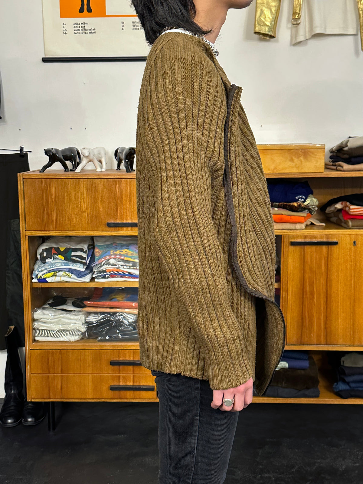 Italy Brown wool jumper