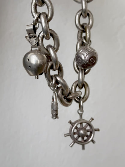 France vintage charm bracelet