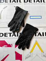 black leather glove women 1/2 7