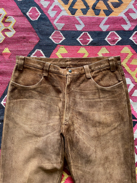 60s Levi's Suede leather pants Big“E”股下74