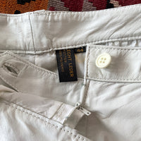 White style of summer , 80s Germany leather 2tuck trouser