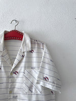 Vintage open collar shirt / France