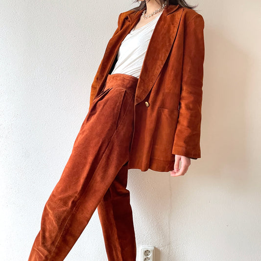 70s Suede tailored jacket