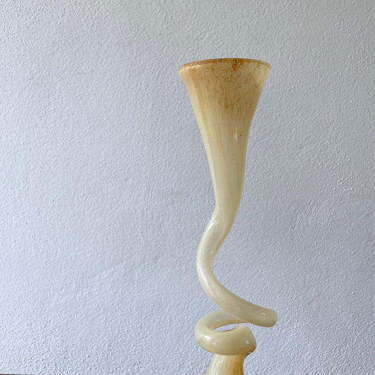 Vintage glass flower vase