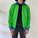 70s Beautiful green track top