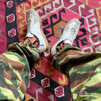 Dead stock vintage french army lizard camo cargo pants