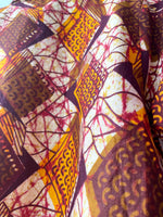 70s Batik patterned cotton shirt