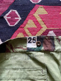 Dead stock vintage french army lizard camo cargo pants