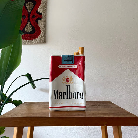 vintge marlboro ad advertisement ceramic ash tray France フランス マルボロ 販促品 アッシュトレー 灰皿 陶器 80s 80's 1980s 1980's タバコ 煙草 cigarette tabacco