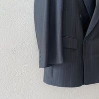 80s Germany simple striped 2piece suit