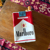 vintge marlboro ad advertisement ceramic ash tray France フランス マルボロ 販促品 アッシュトレー 灰皿 陶器 80s 80's 1980s 1980's タバコ 煙草 cigarette tabacco