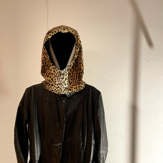 Heavy warm leopard mask