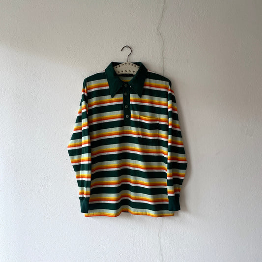 70s nice striped polo