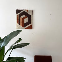 70s mid-century modern wall tapestry