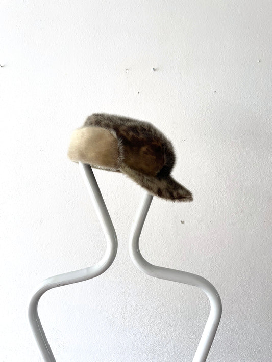 vintage AZARASHI fur winter cap