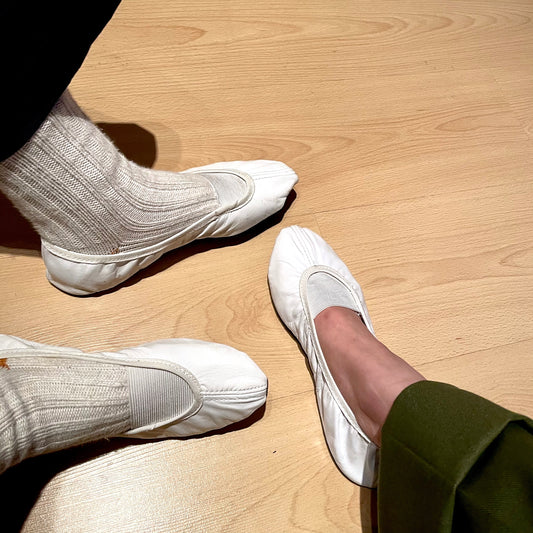 Czech  military white leather slip-on