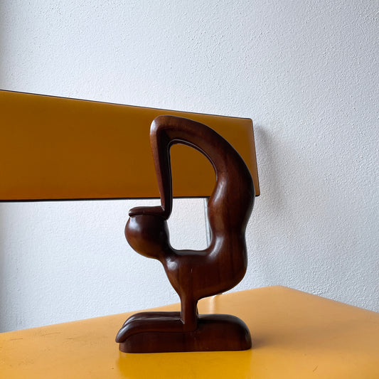 70's Wooden art , mid-century