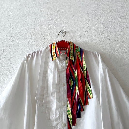 90s Cotton bosom shirt