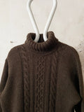 new wool turtleneck brown