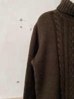 new wool turtleneck brown