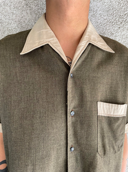 70s Open collar shirt.