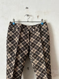 70's dead stock jacquard trouser