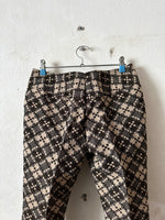 70's dead stock jacquard trouser