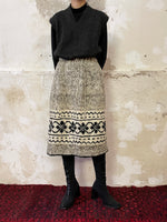 handmade nordic wool skirt