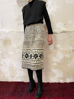 handmade nordic wool skirt