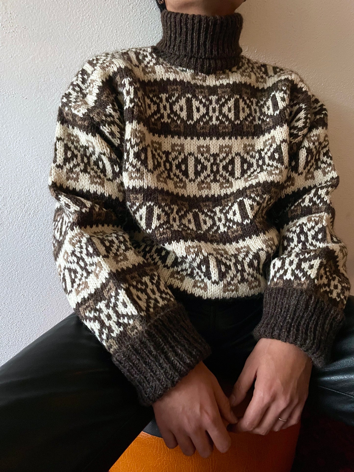 70s-80s danish nordic wool jumper