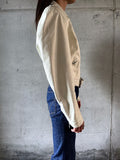 80's white leather biker jacket