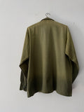 vintage faded open collar shirt , Beautiful Green