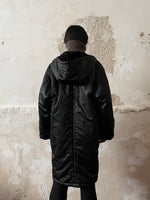 Italy black puffer coat. 1990s