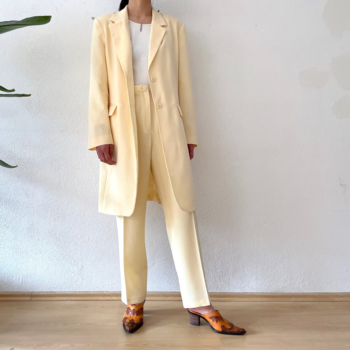 2pc midi length jacket & slacks