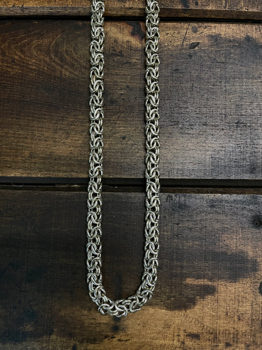 byzantine link chain necklace silver vintage ビザンチン チェーン ネックレスbyzantine link chain necklace silver vintage ビザンチン チェーン ブレスレット ネックレス bracelet bangle