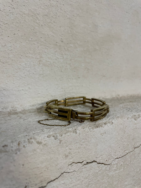 French vintage brass bracelet