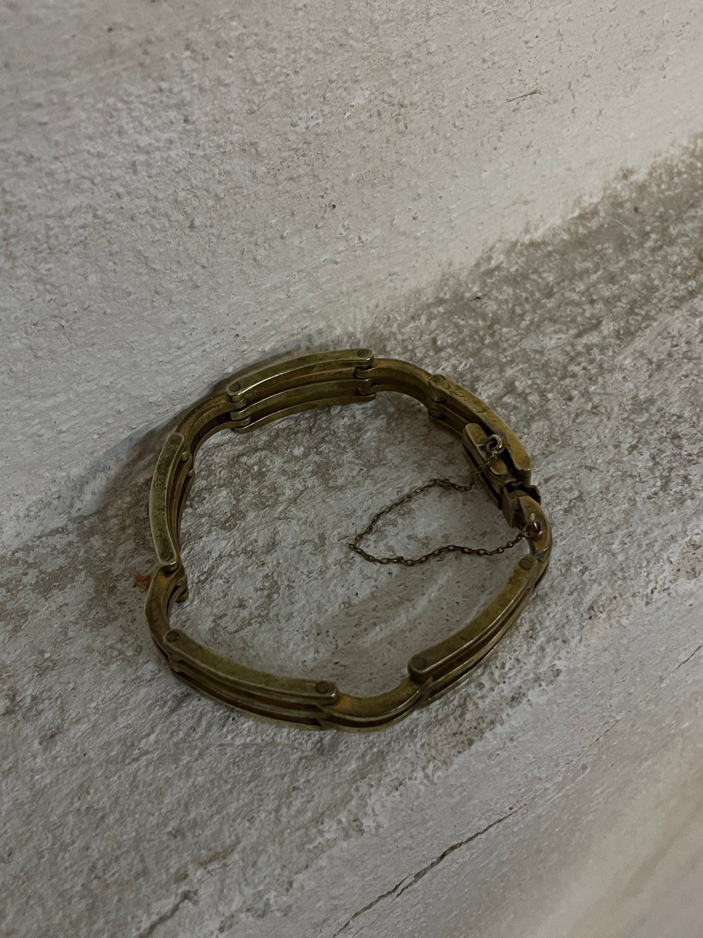 French vintage brass bracelet