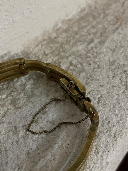 French vintage brass bracelet