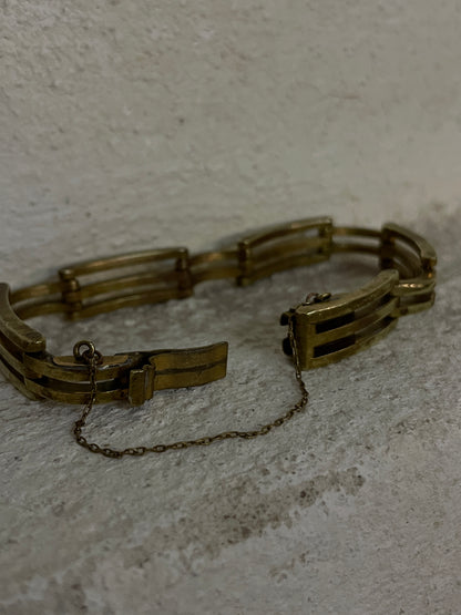 French vintage brass bracelet