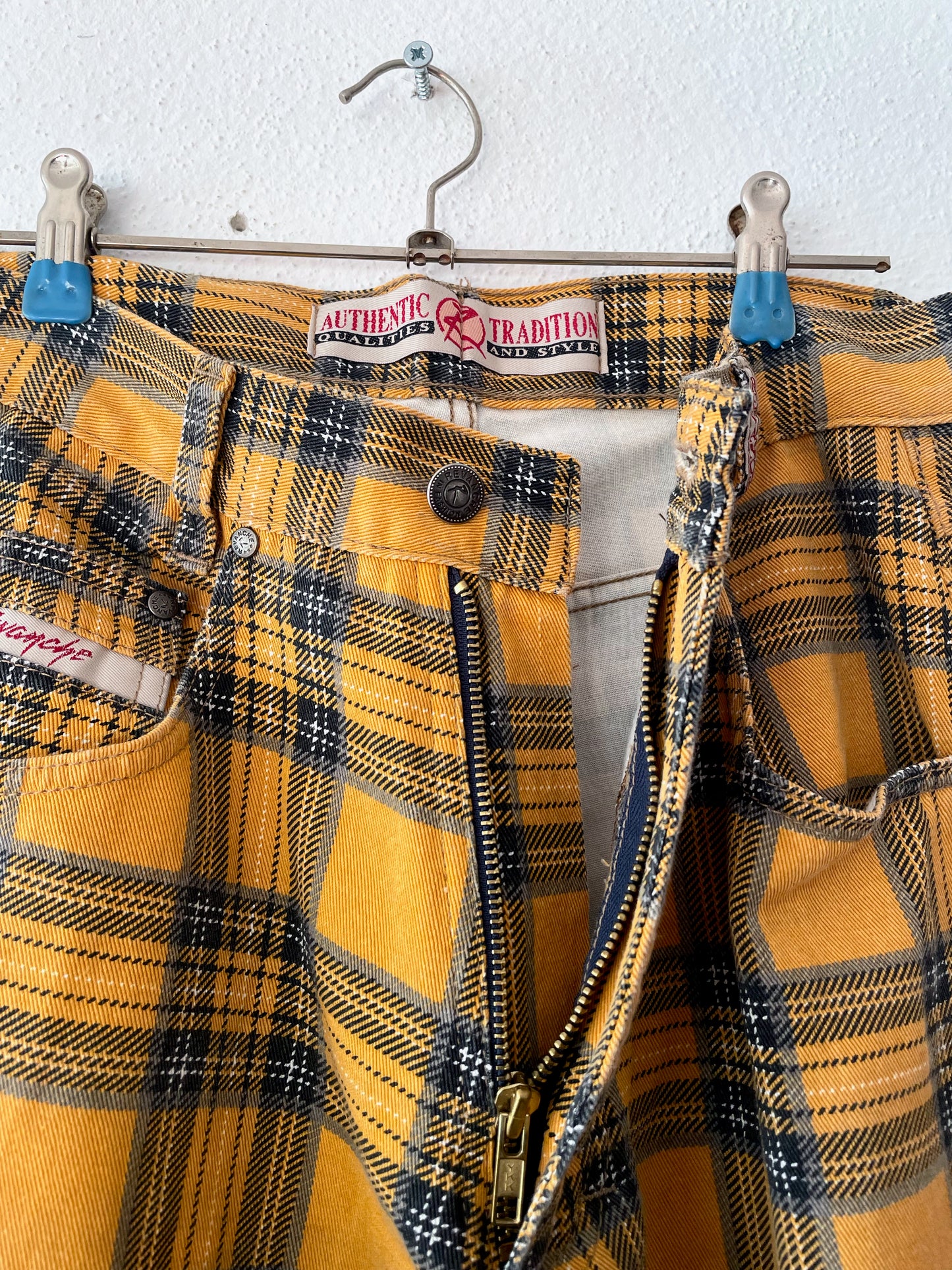 80s five pockets trouser made in Italy - orange