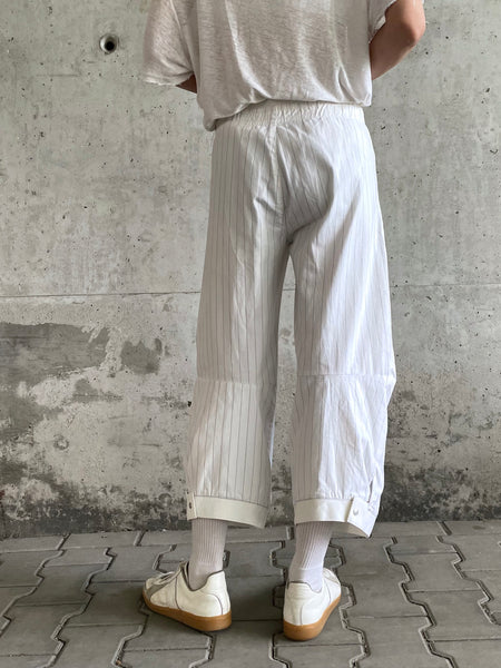 MARITHE+FRANCOIS GIRBAUD in white stripes